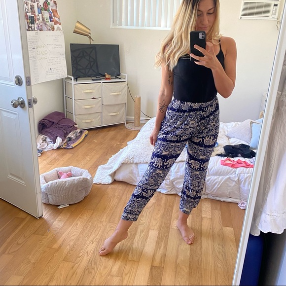 Elephant Pants Small Navy and White - Picture 4 of 8